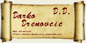 Darko Drenovčić vizit kartica